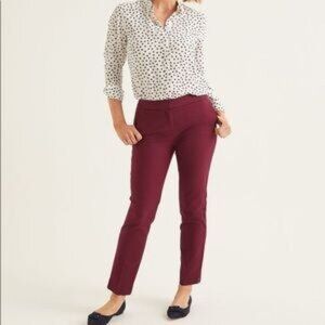 Boden Richmond 7/8 Pants Burgundy 4R